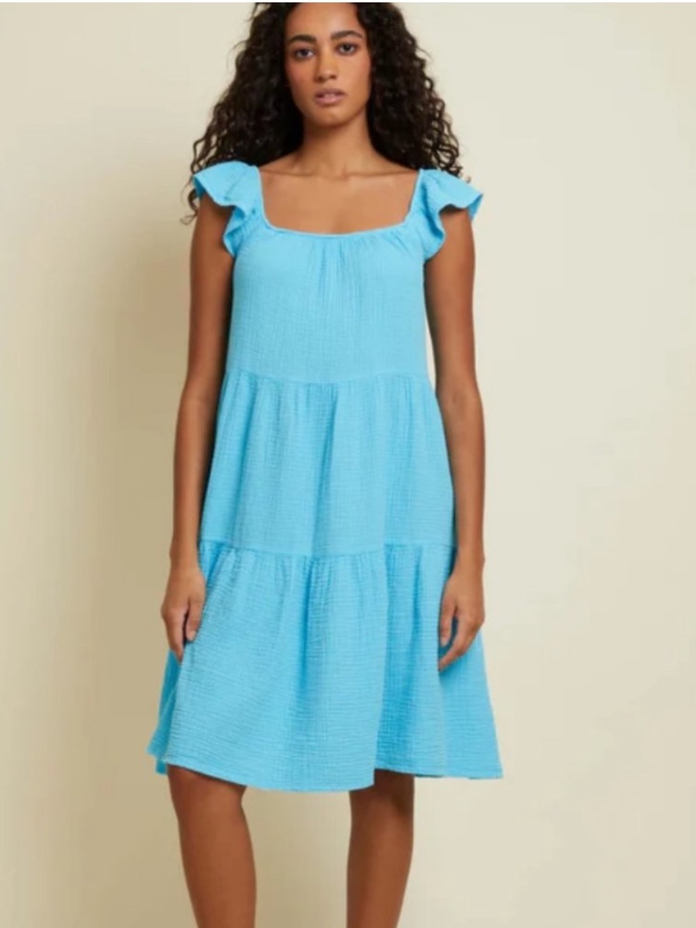 NATION LTD Noa Aqua Blue Sundress